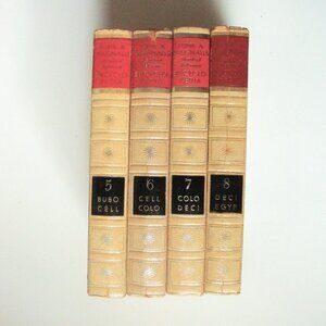 Funk & Wagnalls Standard Reference Encyclopedia Vols. 5-8 Bookshelf Decor